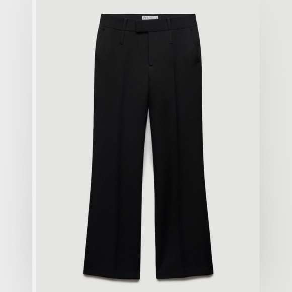 ZARA bloggers favourite straight leg black pants size large - Picture 4 of 11
